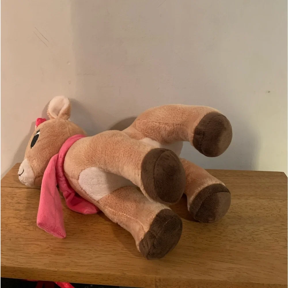 Rudolph Red Nosed Reindeer Clarice Girl Plush Pink Bow & Scarf Dan Dee 12” - Picture 6 of 7